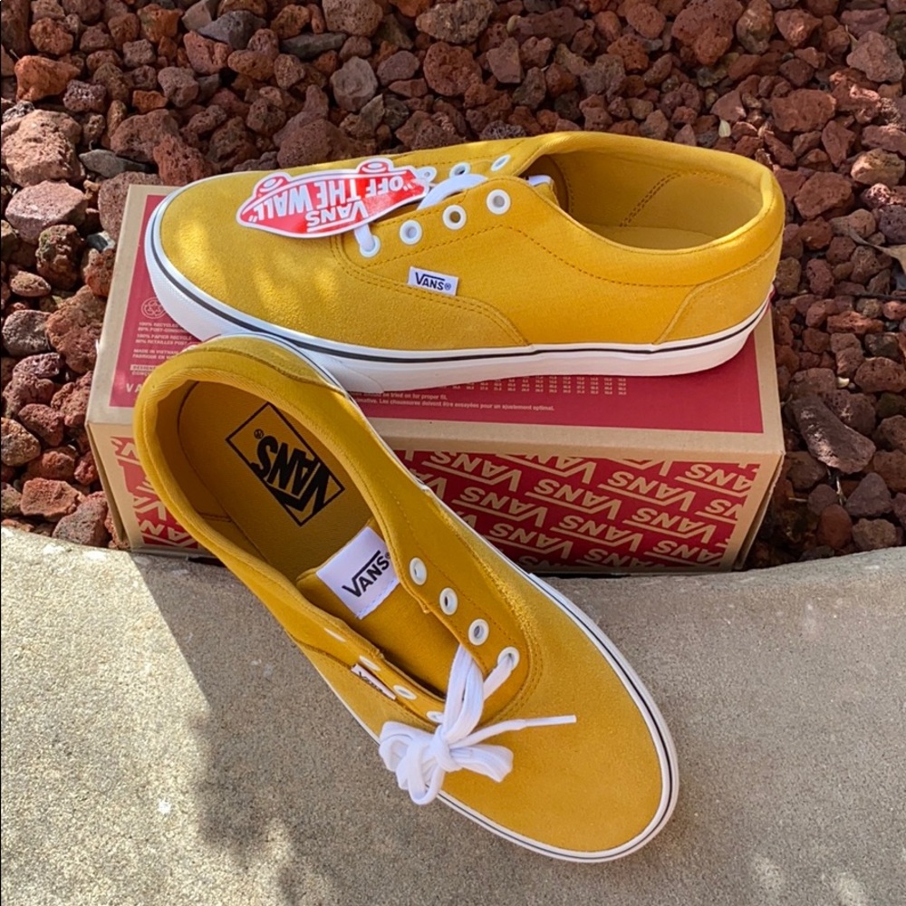 SOLD vans doheny mustard yel pigskin suede sneaker - Picture 2 of 10